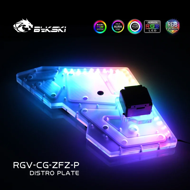 BYKSKI RGV-CG-ZFZ-P Acrylic Bo - Distro Plate Ddc Pump Combo recension och pris